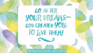 2017/18 Daily Planner: Go After Your Dreams PB - DaySpring